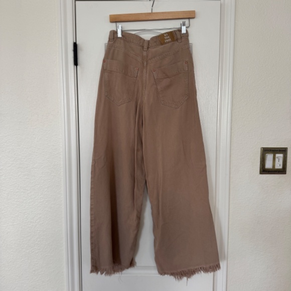 Free People Beige Wide Leg Jumpsuit - Picture 8 of 9